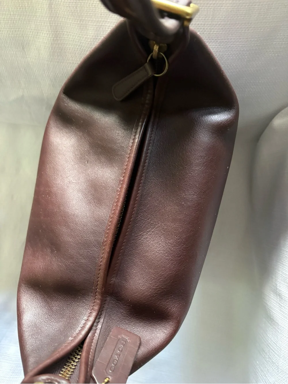 Vintage Coach 9085 XL Duffle Sac Mahogany Leather Bag
